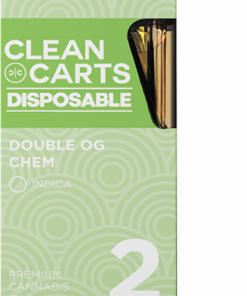 Clean Carts Disposable DOUBLE OG CHEM 2g