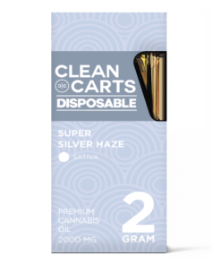Clean Carts Disposable SUPER SILVER HAZE 2g