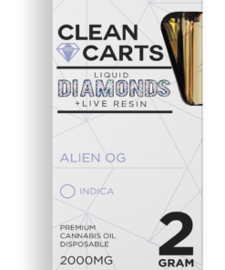 clean carts disposable Alien OG 2g