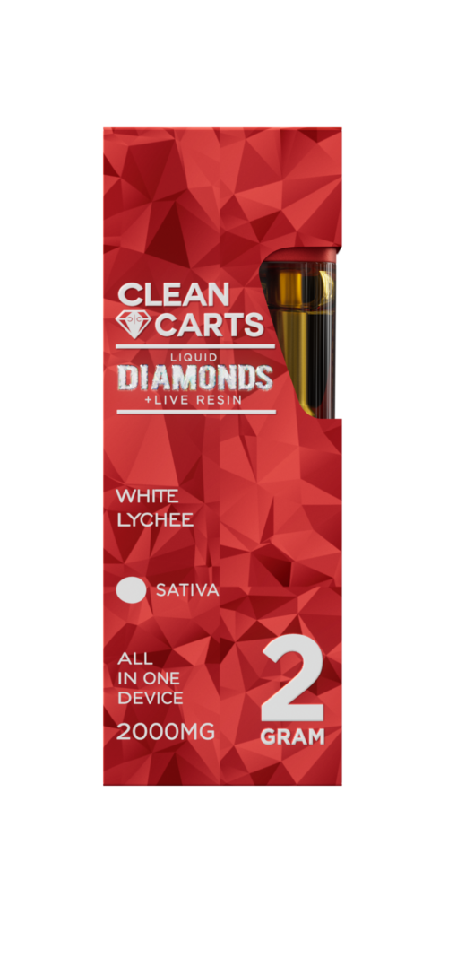 clean carts disposable WHITE LYCHEE 2g