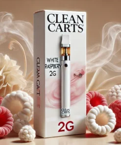 Clean Carts Disposable White Raspberry 2G