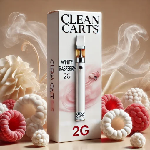 Clean Carts Disposable White Raspberry 2G